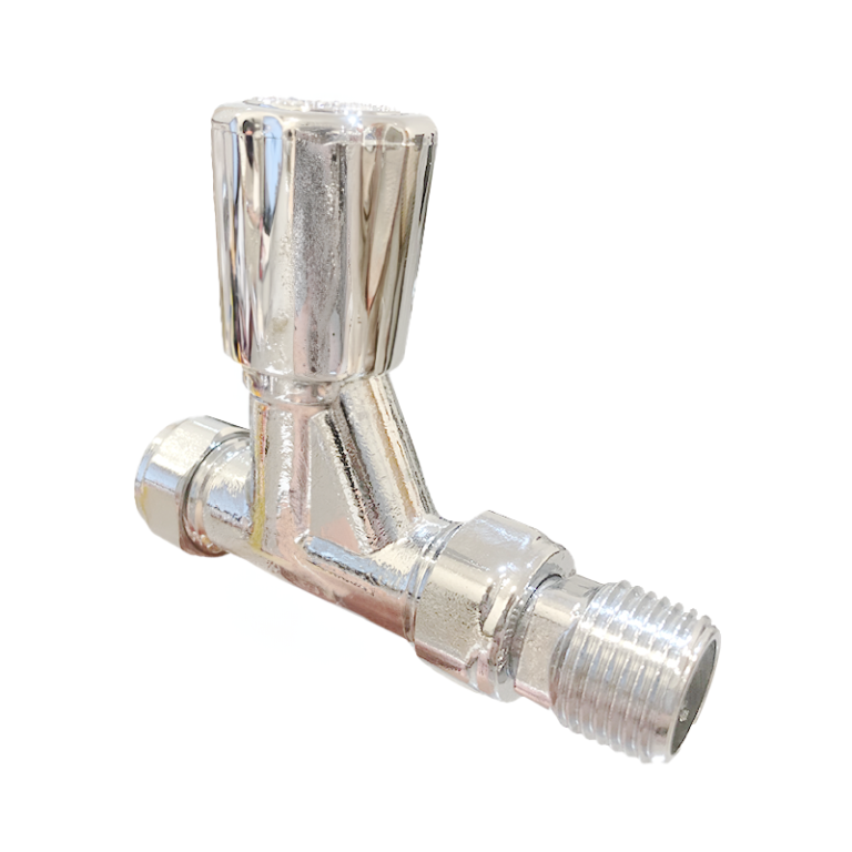 15mm Straight Chrome Radiator Valve - Optima Plus