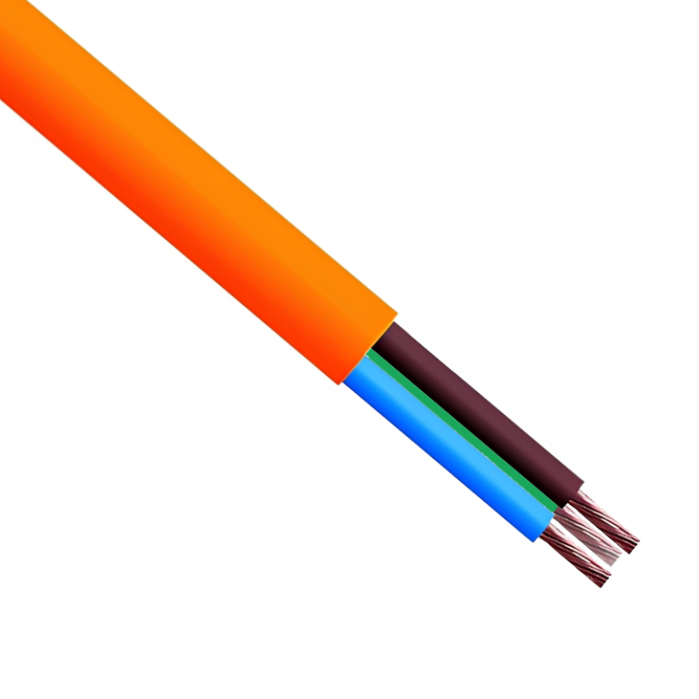 3 Core Orange Garden Flex Cable - 0.75mm x 100 Metres