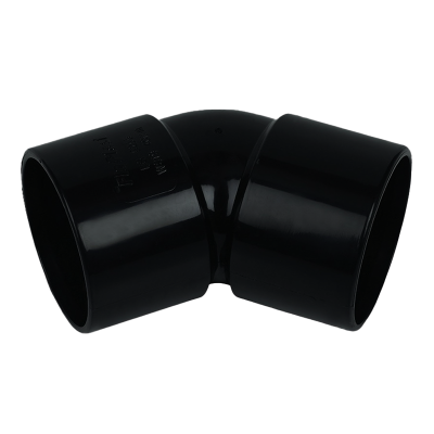 ABS Black Solvent 135° Bend Waste Pipe - 32mm