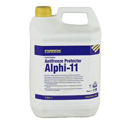 FERNOX Alphi 11 Protector/Antifreeze Central Heating - 5 Litres (Front)