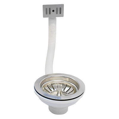 Basket Waste Strainer with Rectangular Outlet - 1 1:2