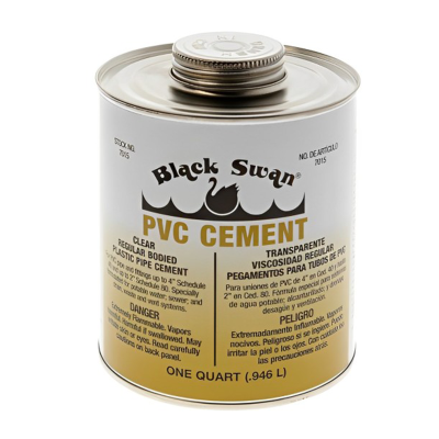 Black Swan uPVC Clear Solvent Weld Cement - 118ml