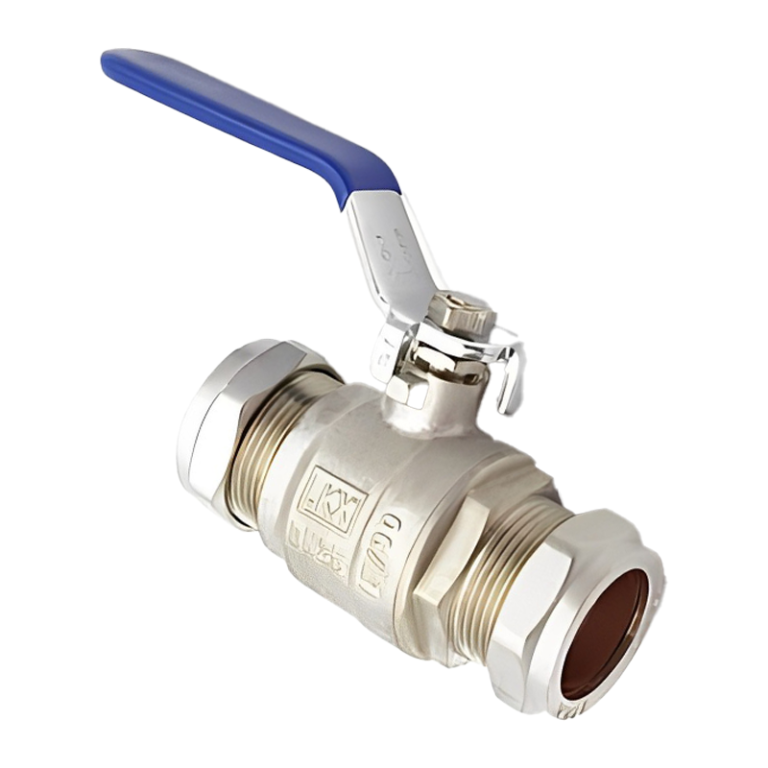 Blue Handle Compression Lever Ball Valve - 15mm