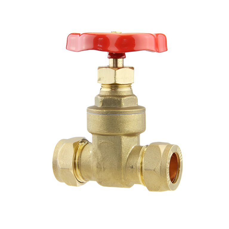 Brass Compression Gate Valve - 15mm