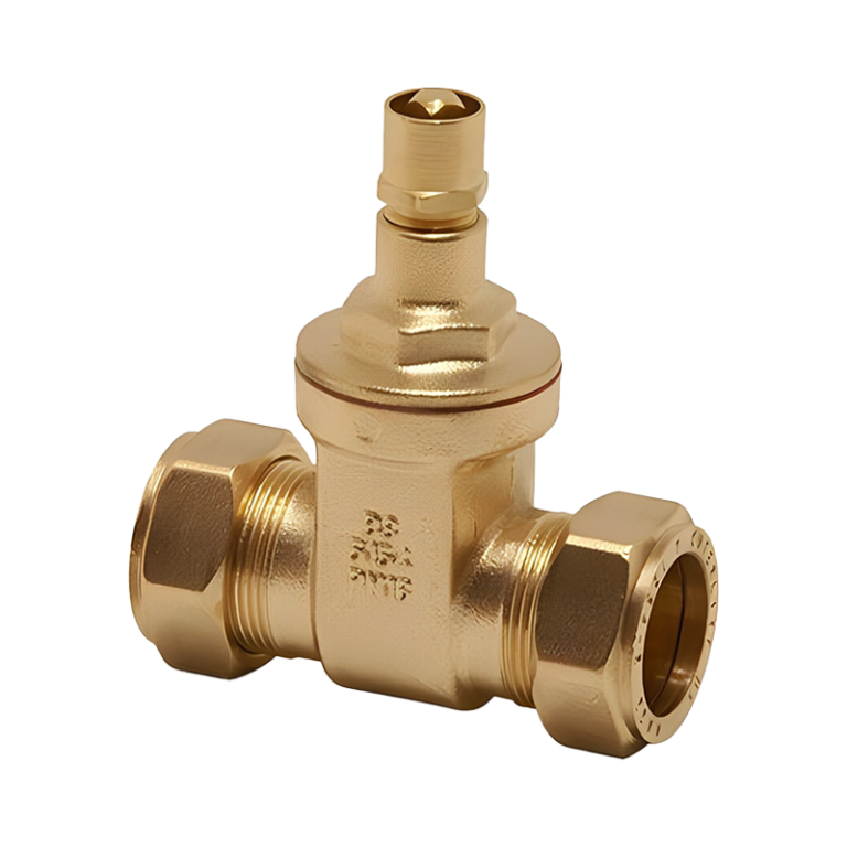 Brass Compression Lockshield Gate Valve - 15mm