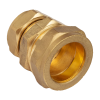 Brass Compression MDPE Reducing Coupling - 20mm x 15mm