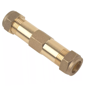 Brass Compression Repair Coupling Fitting - 22mm