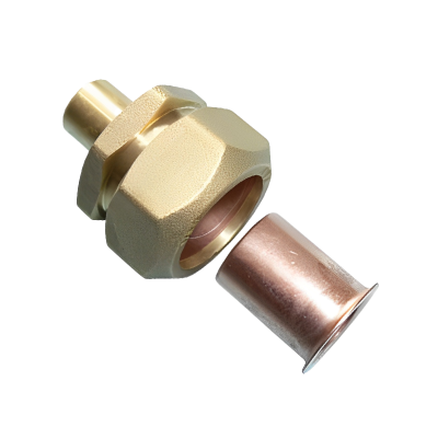 Brass DZR Adapter for MDPE - 15mm x 20mm