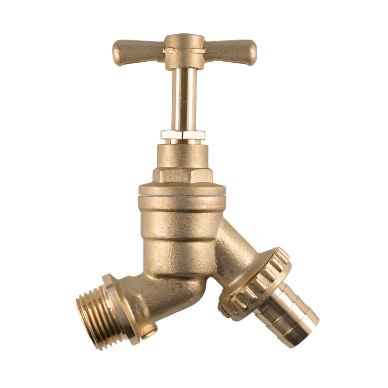 Brass DZR Hose Union Bib with Double Check Valve - 1:2 BSP