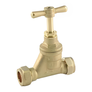 Brass DZR MDPE Stopcock - 32mm Left
