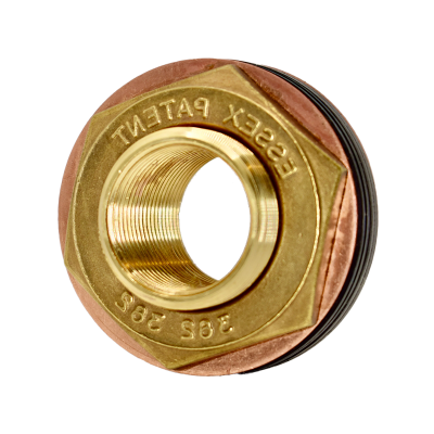 Brass E1_R Flat Surfaces Flange - 3_4_ BSP Left