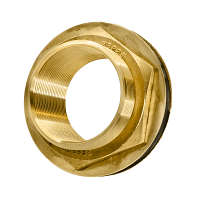 Brass E2_R Curved Surfaces Flange - 2 1_4_ BSP Left