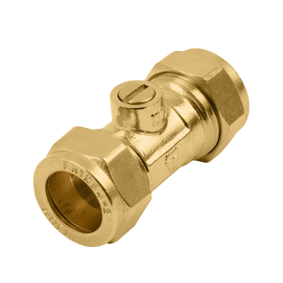 Brass Economy Isolation Valve - 22mm Left