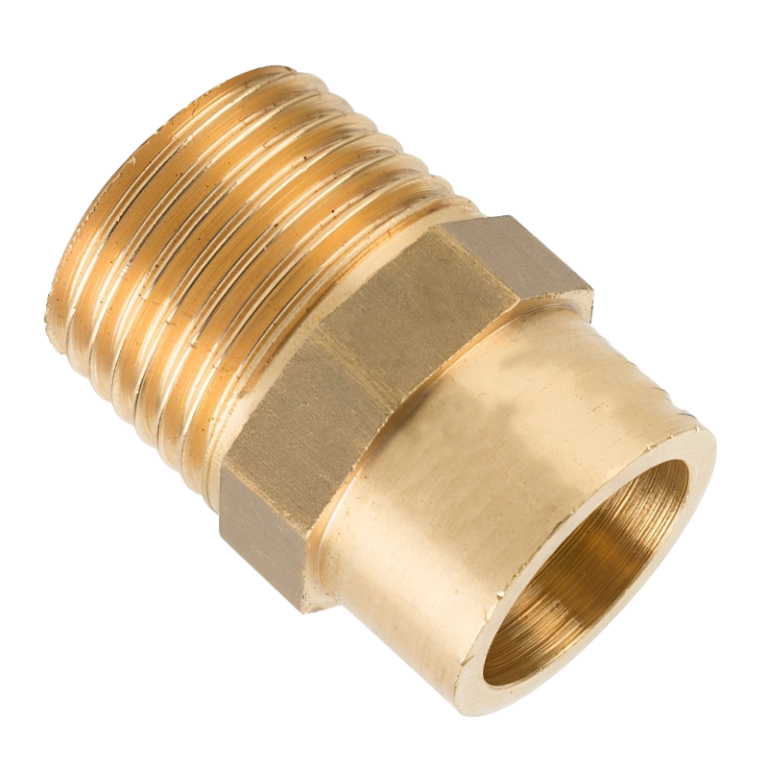 Brass End Feed Male Iron Adaptor - 10mm x 1:4 BSP