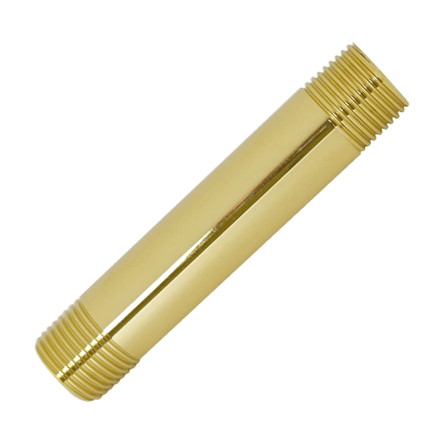 Brass Extended Long Barrel Nipple - 1_2_ x 3_ Left