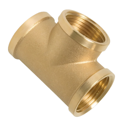 Brass Female Threaded Tee - 1 1:2 BSP