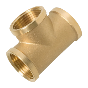Brass Female Threaded Tee - 1:4 BSP Left