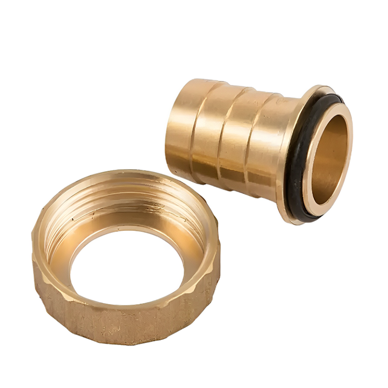 Brass Hose Union Bibtap Nut & Tail - 1:2 BSP