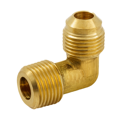 Brass Male Flare Elbow Adaptor - 10mm x 3:8 BSP Left