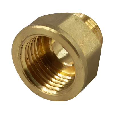 Brass Reducing Coupling - 1_2_ BPS x 3_8_ BSP Left