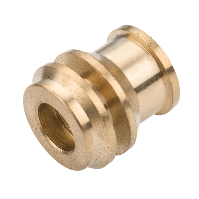 Brass Single Part Compression Reducer - 15mm x 8mm Left