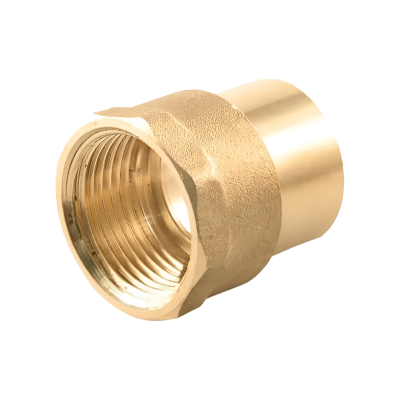 Brass Solder Ring Female Iron Adaptor - 15mm x 1:2 BSP Left