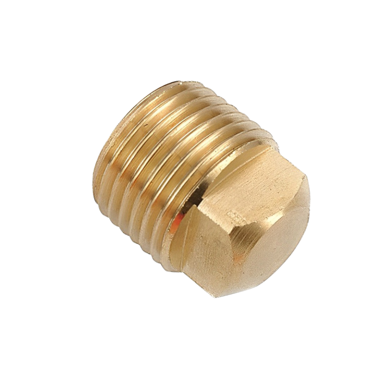 Brass Square Threaded Head Plug - 1:2 BSP