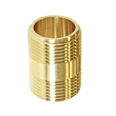 Brass Threaded Barrel Nipple - 1:2 Up