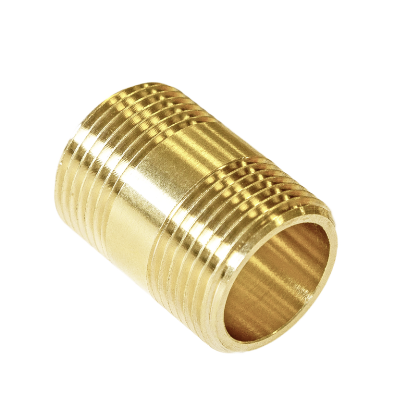 Brass Threaded Barrel Nipple - 1/8