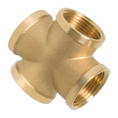 Brass Threaded Equal Cross - 1 BSP