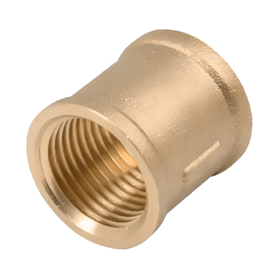 Brass Threaded Equal Socket - 1:2 BSP Left