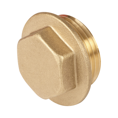 Brass Threaded Flanged Plug - 1 1:4 BSP Left