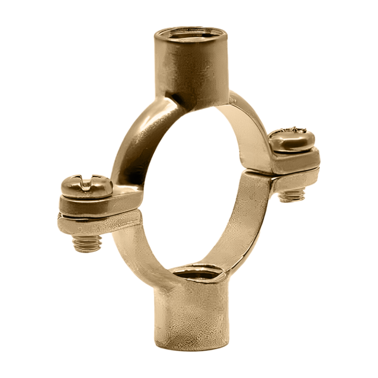 Cast Brass Double Pipe Ring - 42mm