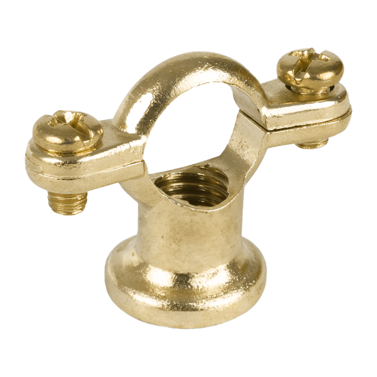 Cast Brass Pipe Ring & Back Plate - 15mm