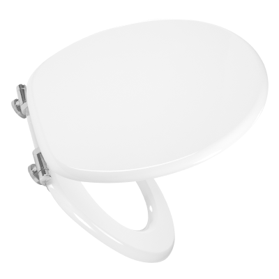 Celmac Woody Lux Soft Close White Toilet Seat & Wooden Cover