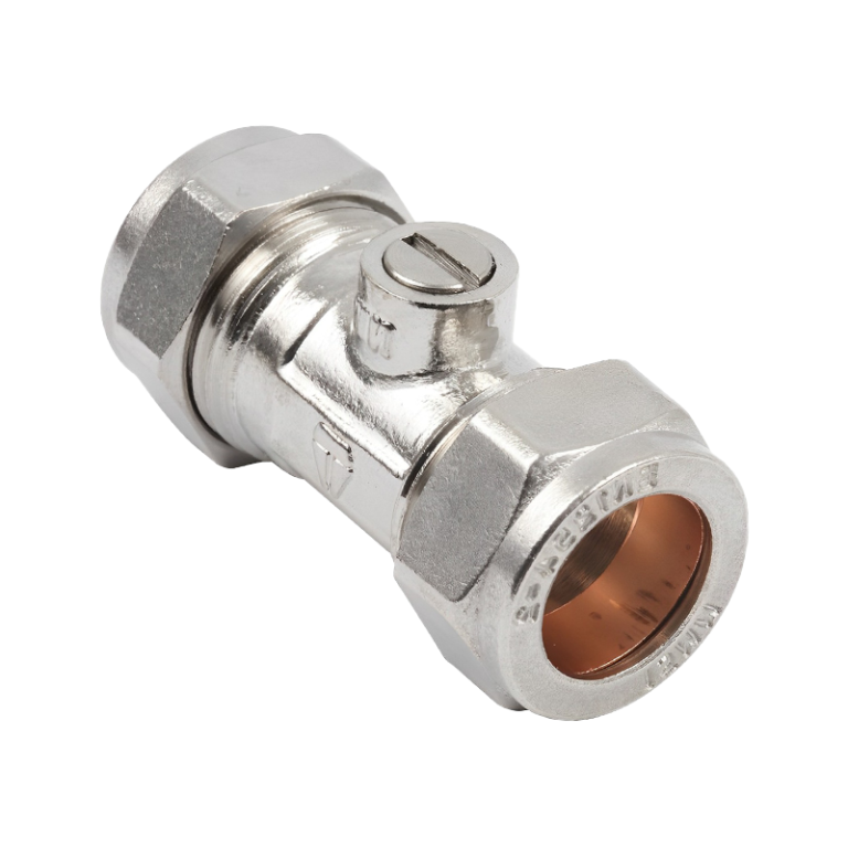 Chrome Economy Isolation Valve - 15mm