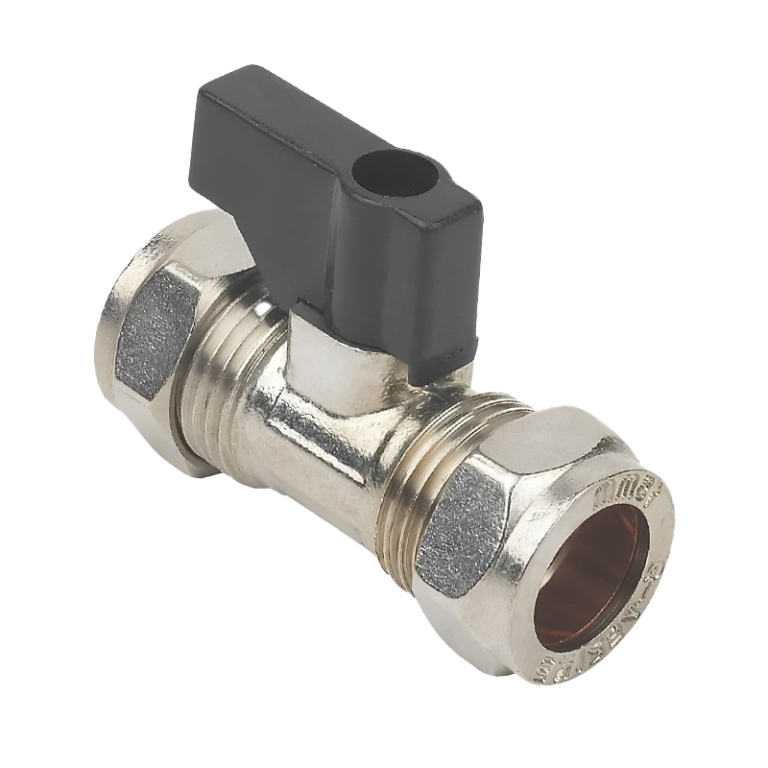 Chrome Lever Operated Isolation Valve - 15mm