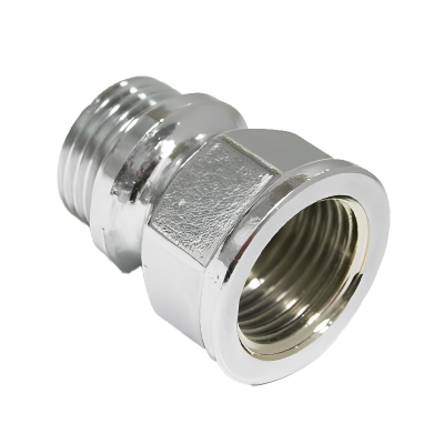 Chrome Plated Brass Extension - 1:2 BSP x 100mm