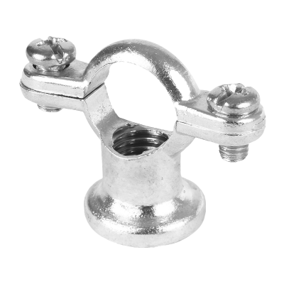 Chrome Plated Cast Brass Pipe Ring & Back Plate - 15mm Left