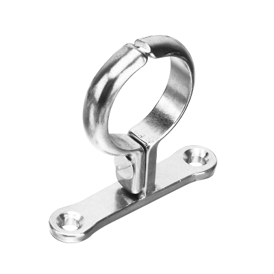 Chrome Plated Cast Brass Screw On Pipe Bracket - 15mm