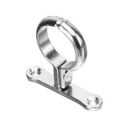 Chrome Plated Cast Brass Screw On Pipe Bracket - 15mm Left