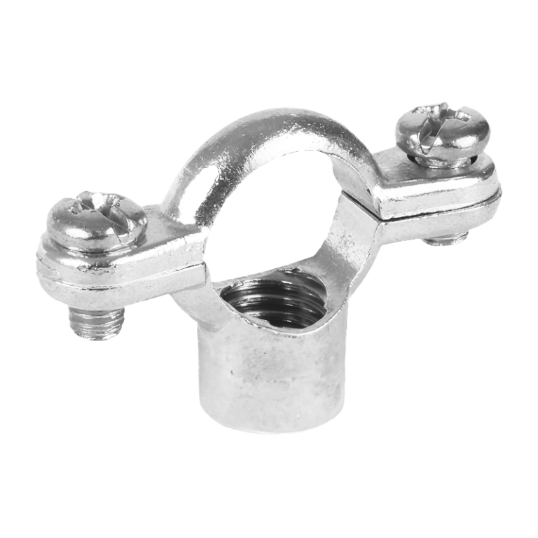 Chrome Plated Cast Brass Single Pipe Ring - 15mm