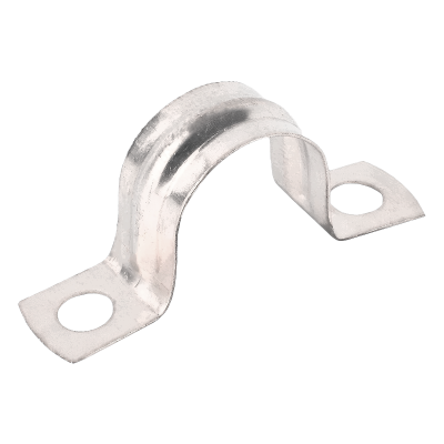 Chrome Plated Copper Pipe Saddle Clip - 15mm