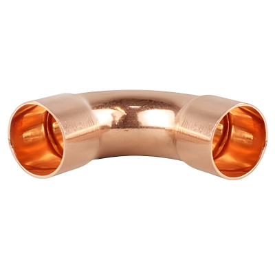 Copper End Feed Long Radius Bends - 15mm Left