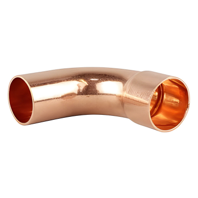 Copper End Feed Long Radius Street Bends - 15mm Left