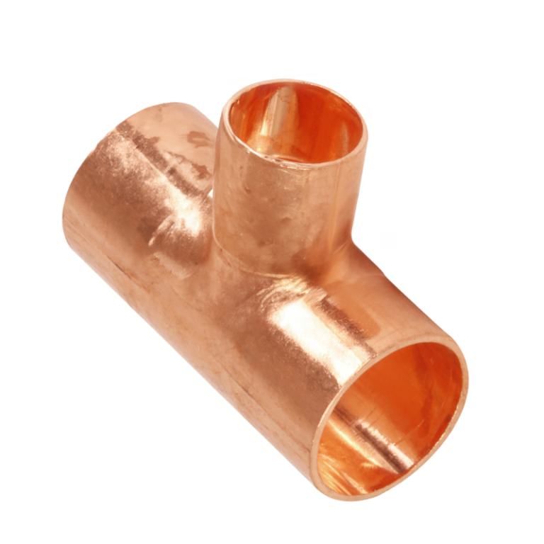 Copper End Feed Reducing Tee - 15mm x 15mm x 10mm