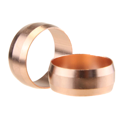 Copper MDPE Compression Ring Olive - Double