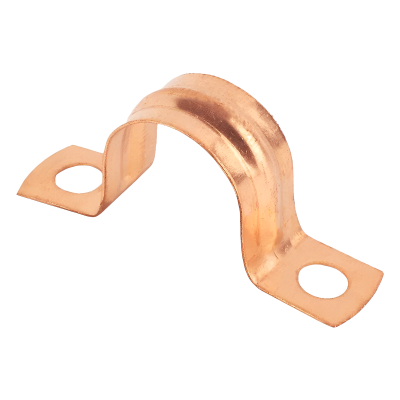 Copper Pipe Saddle Clips - 22mm Right