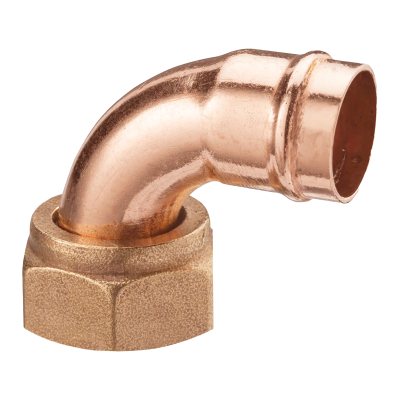 Copper Solder Ring Angled Tap Connector - 15mm x 1/2