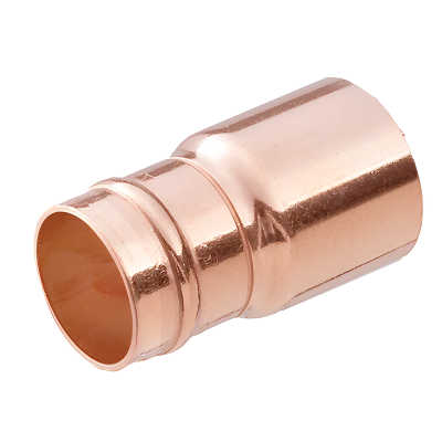 Copper Solder Ring Fitting Reducer - 10mm x 8mm Left